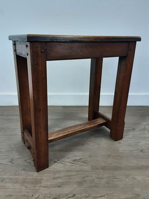 Lot 487 - GORDON RUSSELL FOR BROADWAY WORCS, OAK JOINT STOOL