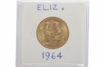 Lot 612 - GOLD SOVEREIGN DATED 1964