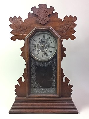 Lot 216 - VICTORIAN WALL CLOCK