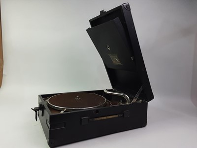 Lot 218 - EIGHT VINTAGE PORTABLE GRAMOPHONES