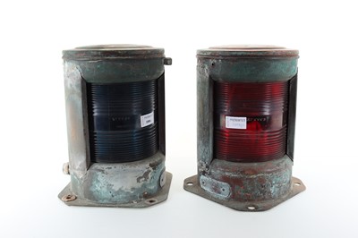 Lot 1006 - PAIR OF PORT AND STARBOARD LAMPS