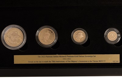 Lot 26 - PLATINUM JUBILEE MONARCH GOLD SOVEREIGN DELUXE SET