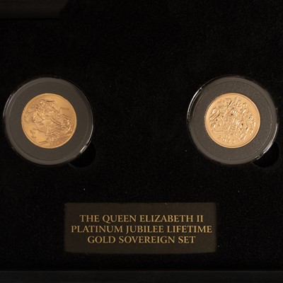 Lot 27 - ELIZABETH II PLATINUM JUBILEE LIFETIME GOLD SOVEREIGN SET