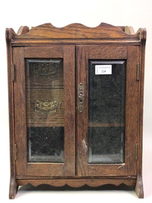 Lot 228 - OAK SMOKERS CABINET