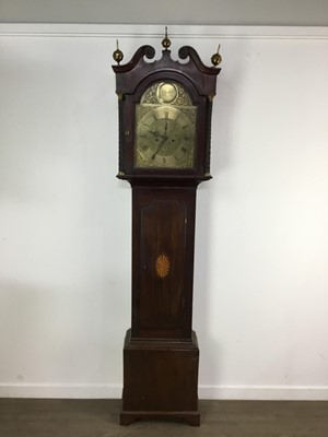 Lot 330 - GEORGE III MAHOGANY LONGCASE CLOCK