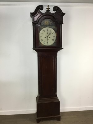 Lot 335 - MAHOGANY LONGCASE CLOCK