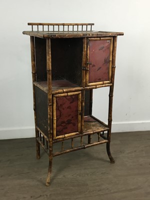 Lot 333 - VICTORIAN AESTHETIC MOVEMENT BAMBOO CABINET