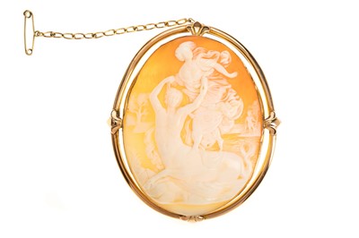 Lot 494 - CAMEO BROOCH