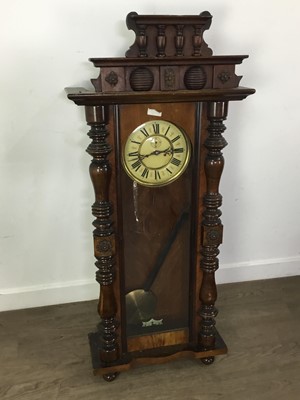 Lot 344 - VICTORIAN VIENNA STYLE WALL CLOCK