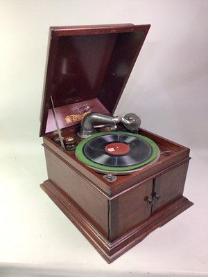 Lot 345 - TWO TABLETOP GRAMOPHONES