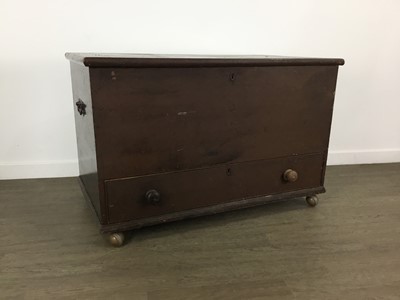 Lot 350 - VICTORIAN PINE BLANKET CHEST