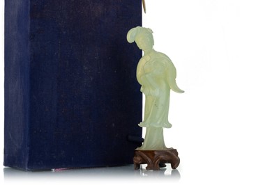 Lot 1584 - CHINESE JADE FIGURE