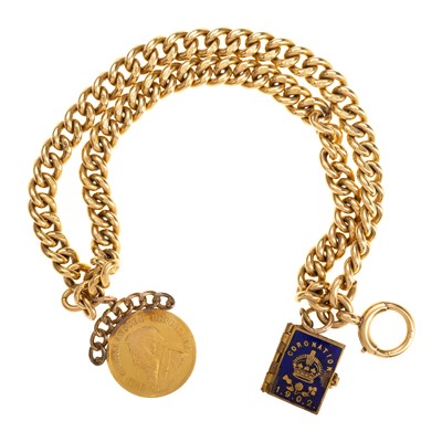 Lot 505 - GOLD ALBERT CHAIN