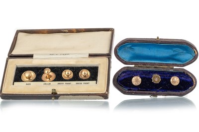 Lot 506 - TWO SETS OF DRESS STUDS