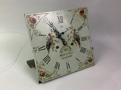 Lot 451 - OAK LONGCASE CLOCK FACE