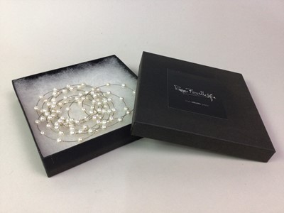 Lot 401 - GROUP OF CONTEMPORARY CULTURED PEARL BANGLES