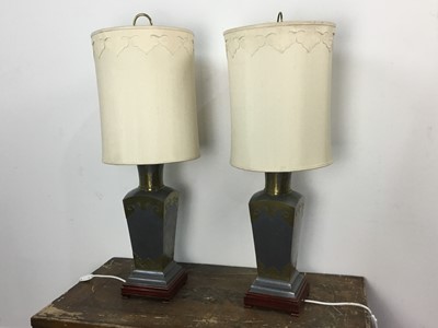 Lot 394 - GROUP OF TABLE LAMPS