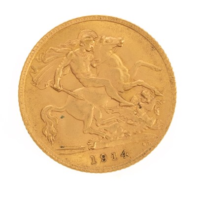 Lot 31 - GEORGE V GOLD HALF SOVEREIGN