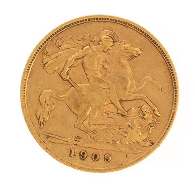 Lot 33 - EDWARD  VII GOLD HALF SOVEREIGN