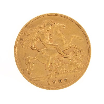 Lot 34 - EDWARD  VII GOLD HALF SOVEREIGN