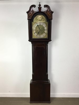 Lot 994 - GEORGE III MAHOGANY LONGCASE CLOCK