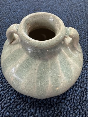 Lot 1632 - GROUP OF CHINESE CELADON GLAZE POTTERY