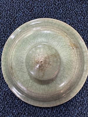 Lot 1632 - GROUP OF CHINESE CELADON GLAZE POTTERY