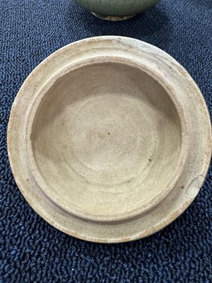 Lot 1632 - GROUP OF CHINESE CELADON GLAZE POTTERY