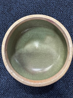 Lot 1632 - GROUP OF CHINESE CELADON GLAZE POTTERY