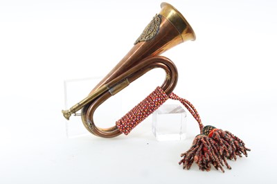 Lot 136 - ARGYLL & SUTHERLAND HIGHLANDERS COPPER AND BRASS BUGLE