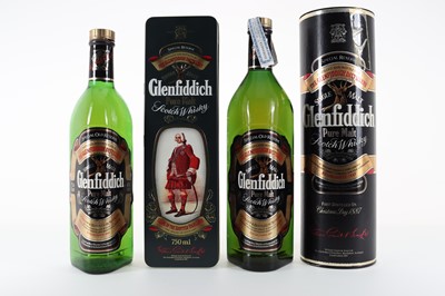 Lot 201 - GLENFIDDICH SPECIAL RESERVE CLAN STEWART 75CL AND SPECIAL OLD RESERVE 1L