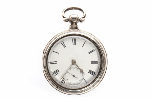 Lot 792 - VICTORIAN SILVER PAIR CASED POCKET WATCH the...