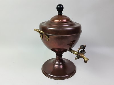 Lot 381 - RUSSIAN COPPER SAMOVAR