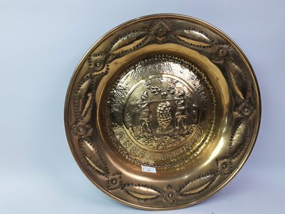 Lot 382 - NUREMBERG BRASS ALMS DISH