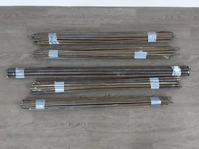 Lot 245 - COLLECTION OF VICTORIAN BRASS STAIR RODS