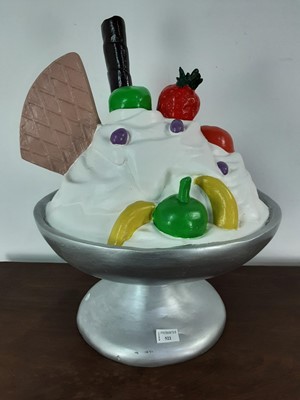 Lot 522 - FIBREGLASS MODEL OF AN ICE CREAM SUNDAE