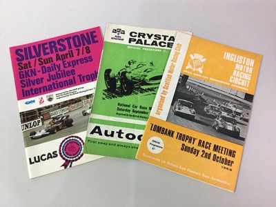 Lot 535 - COLLECTION OF RACING PROGRAMMES