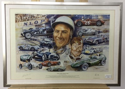 Lot 539 - STILL GOING STRONG AT 80, STIRLING MOSS SIGNED PRINT