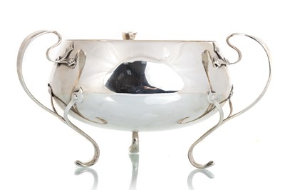 Lot 1255 - ARTS & CRAFTS SILVER BOWL