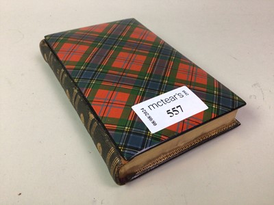 Lot 557 - TARTAN WARE BOUND VOLUME