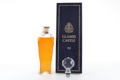 Lot 206 - GLAMIS CASTLE 25 YEAR OLD DECANTER FOR THE QUEEN MOTHER'S 90TH BIRTHDAY 75CL