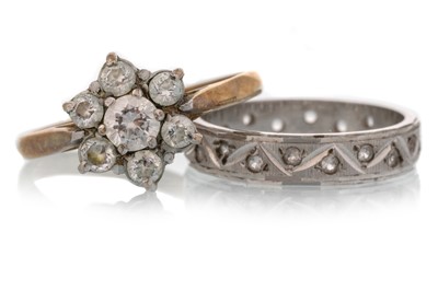 Lot 570 - TWO GEM SET DRESS RINGS