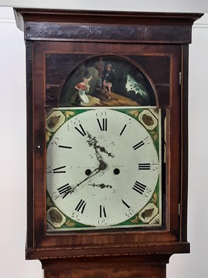 Lot 586 - VICTORIAN MAHOGANY LONGCASE CLOCK