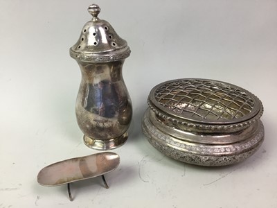 Lot 596 - ELIZABETH II SILVER SUGAR CASTER