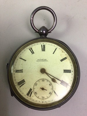 Lot 421 - FOUR SILVER CASED POCKET WATCHES