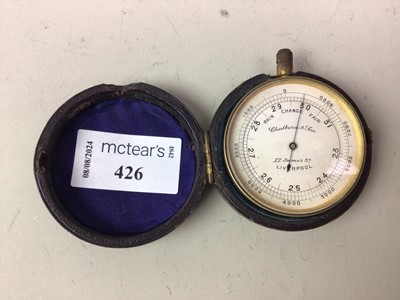 Lot 426 - POCKET BAROMETER