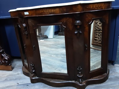 Lot 249 - VICTORIAN INLAID WALNUT CHIFFONIER