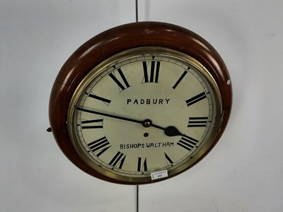 Lot 255 - MAHOGANY CASED PADBURY WALL CLOCK