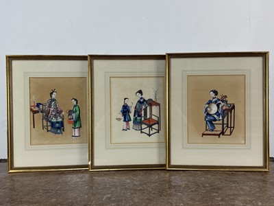 Lot 1714 - SET OF FOUR CHINESE WATERCOLOURS