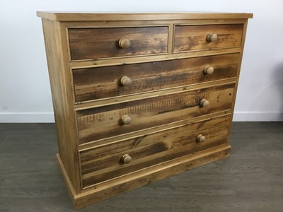 Lot 609 - MODERN PINE CHEST OF DRAWERS